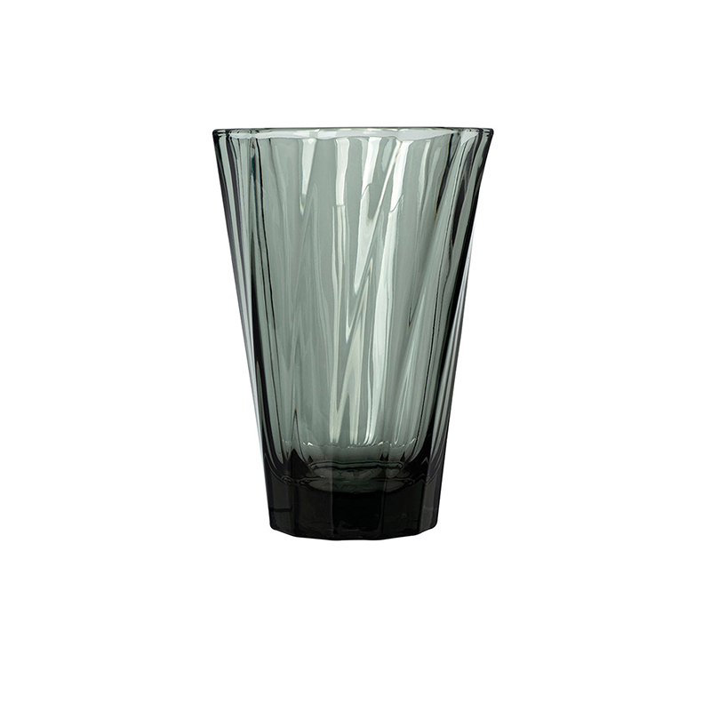 Twisted Latte Glass Black 360 ml
