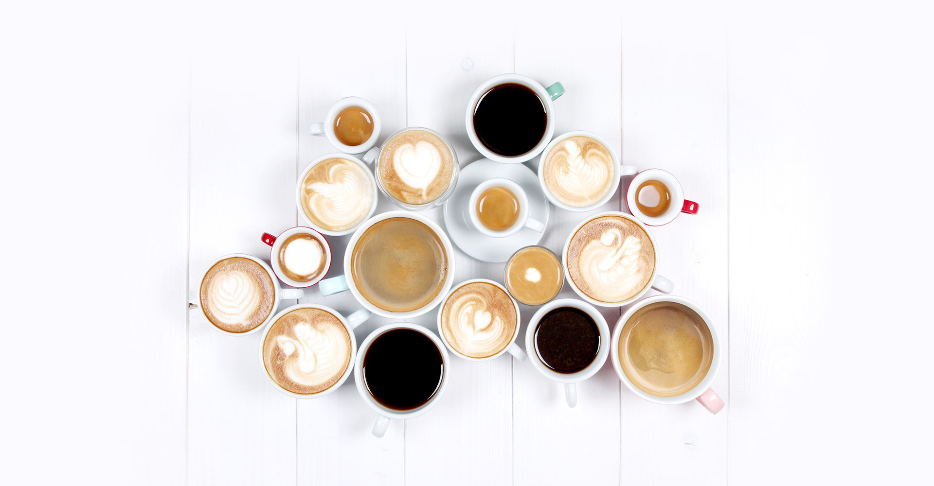 Kaffeespezialitäten von Filterkaffee über Caffè Crema bis hin zum Cappuccino